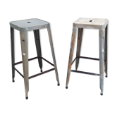 Pair of metal stools