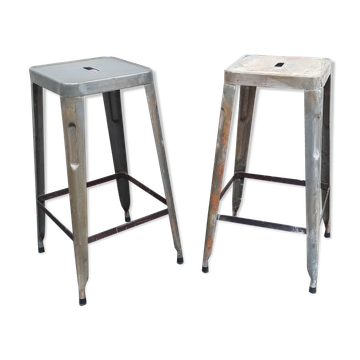Pair of metal stools