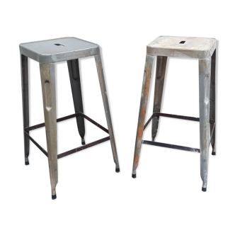 Pair of metal stools
