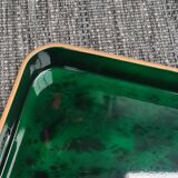 Rectangular lacquered wood tray