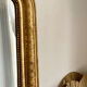 Old mirror louis philippe gilded rare gold leaf carved fireplace  109x152cm