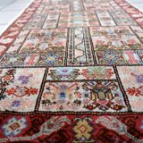 Handmade vintage Tunisian silk rug 51cm x 97cm, 1970s