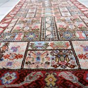 Handmade vintage Tunisian silk rug 51cm x 97cm, 1970s