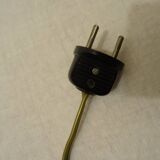 Vintage rattan and wicker lamp