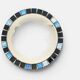 Round mosaic mirror in the style of Vallauris, France circa 1970.
