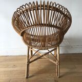 Rattan armchair