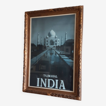 Original framed poster "INDIA Tajmahal"