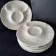 6 Assiettes à artichauts en barbotine de Gien