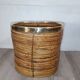 Bamboo and brass plant holder, 1970s