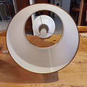 Vintage 1970s White Opaline Lamp