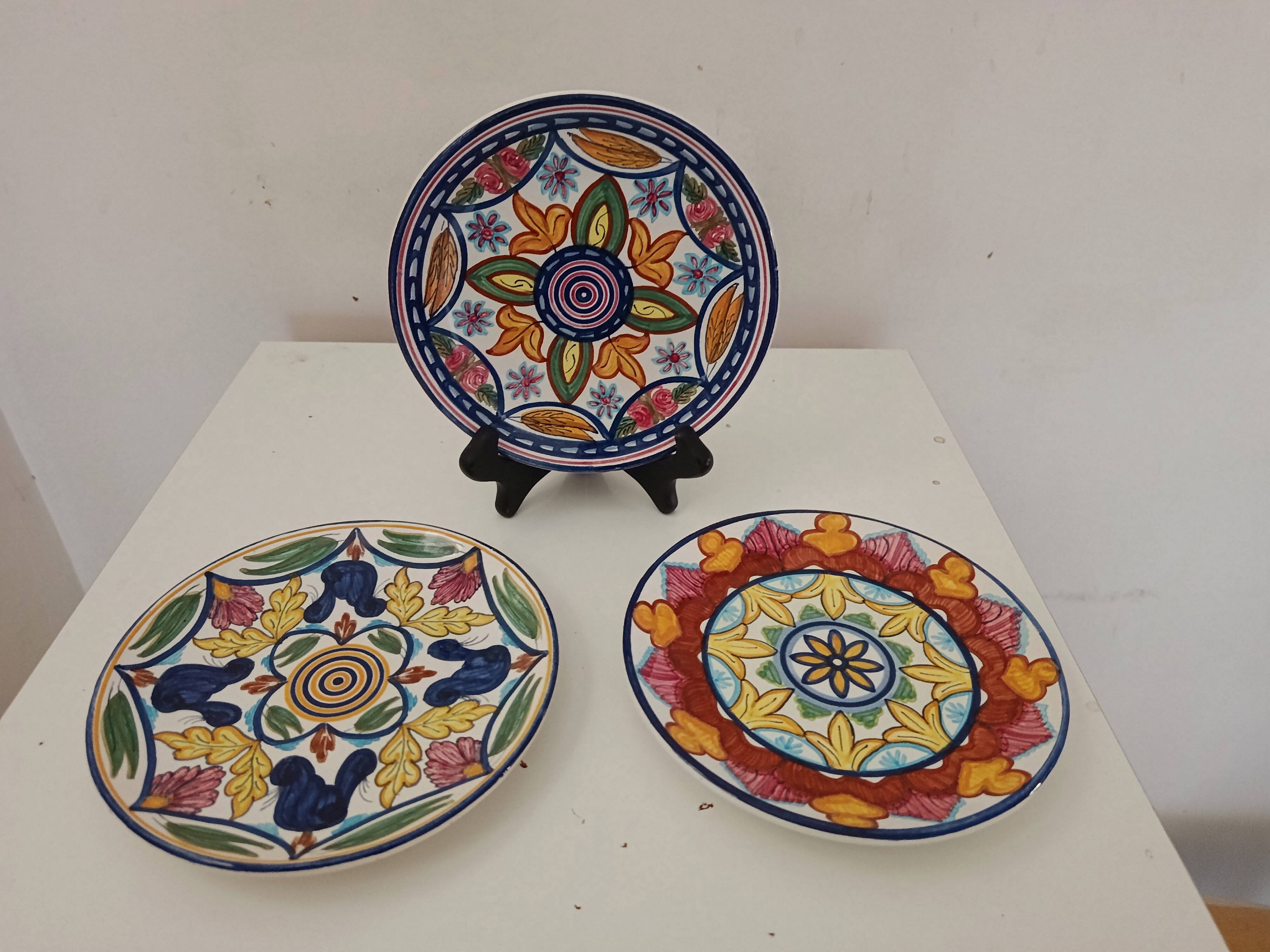 8 handmade ceramic dessert plates J.Arzo