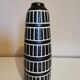 Vintage black and white ceramic vase