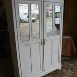 Old white patina workshop cabinet
