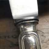 Set of 6 old violin table knives