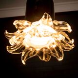 Vintage Leucos pendant lamp made of Murano glass.