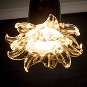 Vintage Leucos pendant lamp made of Murano glass.
