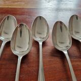 Christofle - 5 table spoons model Marot Bérain in silver-plated metal