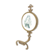 Brass hook with romantic decor for women