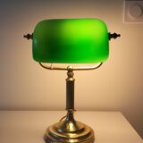 Lampe de banquier verte