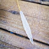 Vintage brass sconces and moulded glass wheat spikes