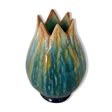 Old flammed ceramic vase