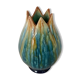 Old flammed ceramic vase