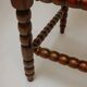 Classic vintage bobbin corner armchair
