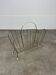 50s vintage gold metal magazine rack
