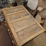 Antique craft cabinet with solid oak drawers and porcelain handles