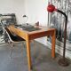 Bureau vintage 1970/1980 en bois blond, simat