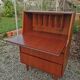 Vintage teak secretary, mid-century