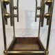 Modernist brass umbrella stand in the style of Joseph Hoffmann