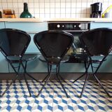 Set of 3 Ikea Sebastian folding chairs by Niels Gammelgaard