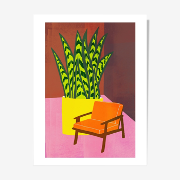 Orange chair by HelloMarine