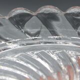 Lot of 4 old baccarat bottle coasters, twisted bamboo model