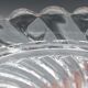 Lot of 4 old baccarat bottle coasters, twisted bamboo model