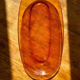 Duralex long amber serving dish