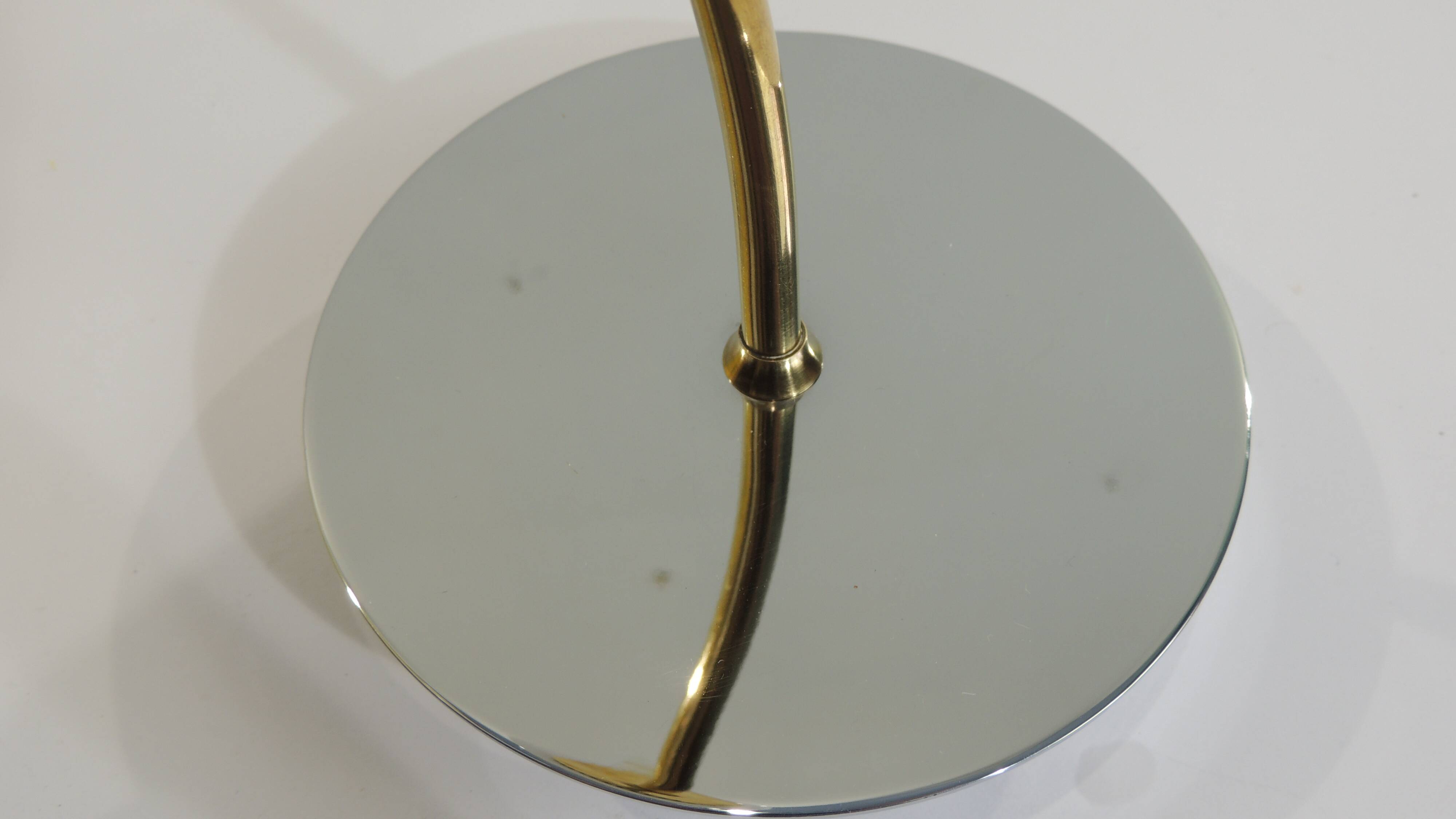 Pair of vintage wall sconces from the 1970s – Perforated opaline, brass
