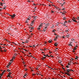 Distressed red carpet 241x165cm