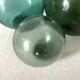 Boules en verre anciennes, flotteurs de filet de pêche