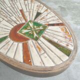 Ceramic coffee table Soleil Vallauris Barrois