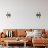 Pair of double wall lamps by Wihelm Braun Feldweg for Doria Leuchten, 1970