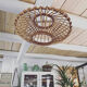 Vintage rattan pendant lamp