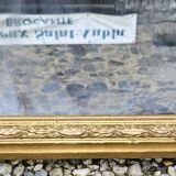 Old gilded wood mirror height 77cm