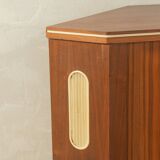 Corner cabinet from the 1950s with integrated bar compartment