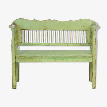 Banc en pin antique, années 1920