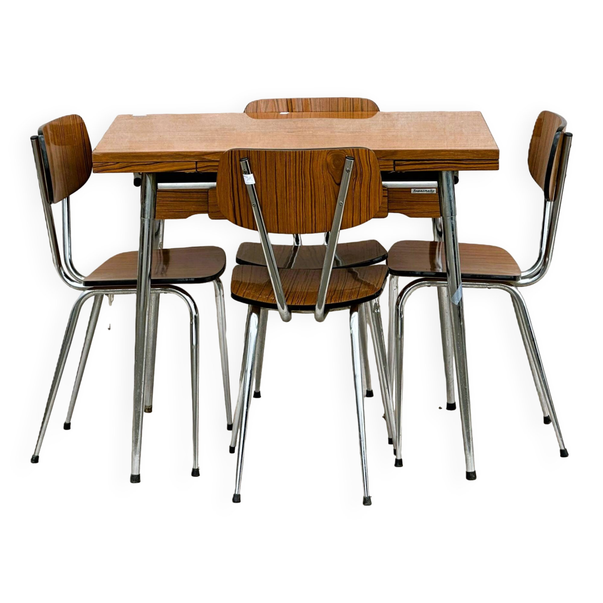 Lot de (1Table + 4 Chaises) "Supermatic"
