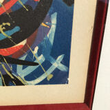 Lithograph Georges Mathieu signed and numbered framed