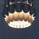 White metal pendant lamp from the mid-century by H. Zender for Temde.