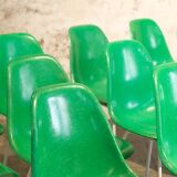12 Vintage DSX Chairs Fiberglass Charles and Ray Eames / Herman Miller 1960'